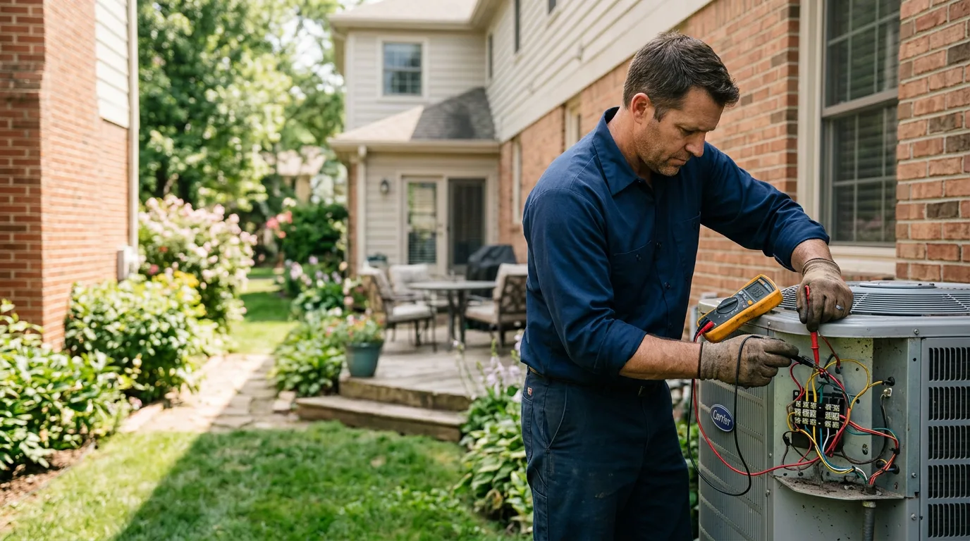 HVAC technician working near Perham, ME